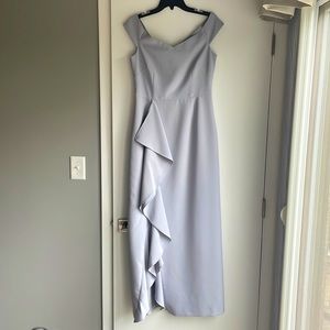 A beautiful pale gray long dress size 10